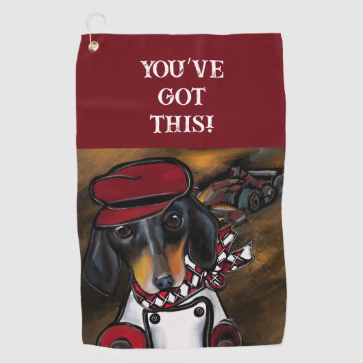 DOXIE RACER GOLFHANDDOEK (Voorkant)