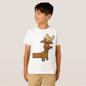 Doxie-rendier-front-all-over T-shirt (Voorkant volledig)