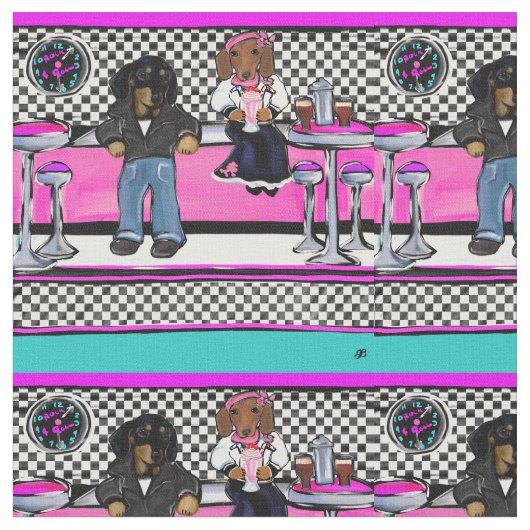 Doxie Rock and Roll Stof (Close Up)