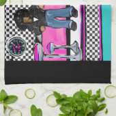 Doxie Rock and Roll Theedoek (Gevouwen)