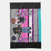 Doxie Rock and Roll Theedoek (Verticaal)