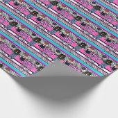 Doxie Rock en Roll Cadeaupapier (Hoek)