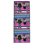 Doxie Rock en Roll Wijn Cadeautas (Achterkant)