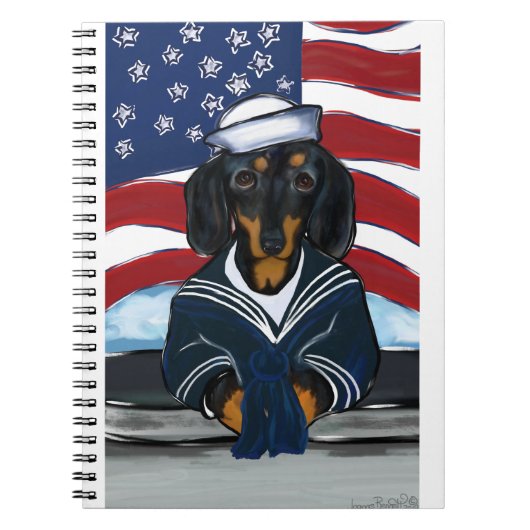 Doxie Sailor Notitieboek (Voorkant)
