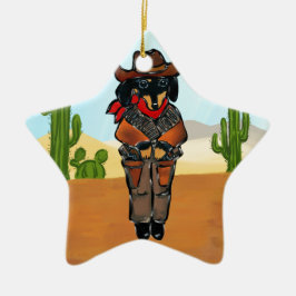 Doxie Schutter Keramisch Ornament