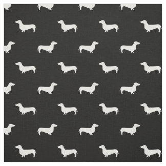 Doxie Silhouette Dog fabric - doedelstof Stof