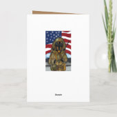 DOXIE SOLDAAT FEESTDAGEN KAART (Achterkant)