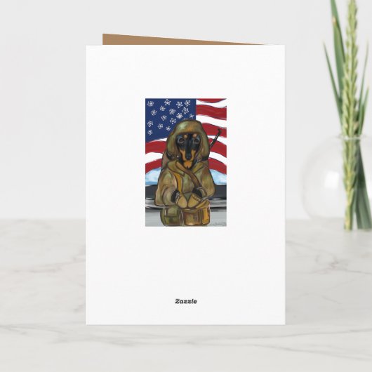 DOXIE SOLDAAT FEESTDAGEN KAART (Achterkant)