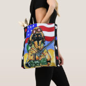 Doxie Soldaat Tote Bag (Dichtbij)