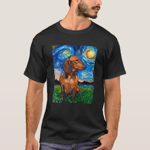 Doxie Sterrennacht Doxie Dog  T-shirt