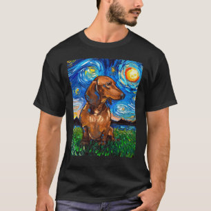 Doxie Sterrennacht Doxie Dog  T-shirt