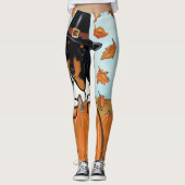 Doxie Thanksgiving Leggings (Voorkant)