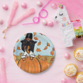 Doxie Thanksgiving Papieren Bordje (Feest)