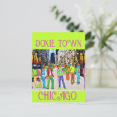Doxie Town Chicago Briefkaart (Staand voorkant)