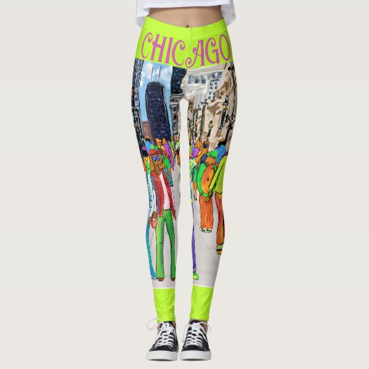 Doxie Town Chicago Leggings (Voorkant)