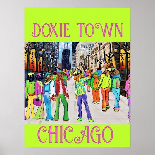 Doxie Town Chicago Poster (Voorkant)