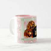 Doxie Tweekleurige Koffiemok (Voorkant links)
