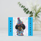 Doxie Verjaardag Briefkaart (Staand voorkant)