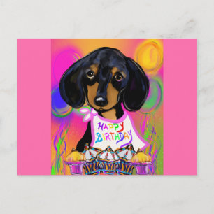 Doxie Verjaardag Briefkaart