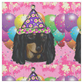 Doxie Verjaardag Stof (Close Up)