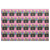 Doxie Verjaardag Stof (Fat Quarter)