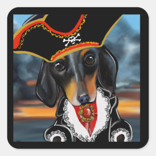 DOXIE  VIERKANTE STICKER