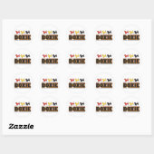 DOXIE-Word-KLEUR Ronde Sticker (Vel)