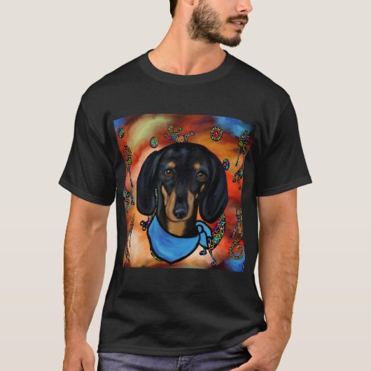 doxie zuidwesterse kunst t-shirt (Voorkant)