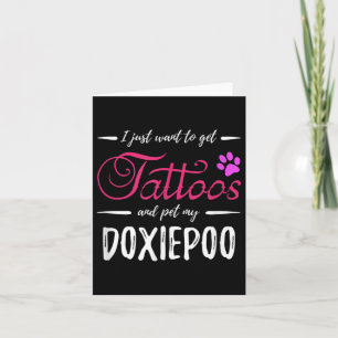 Doxiepoo Hondenliefhebber Tattoo Funny Dog Mom Gif Kaart