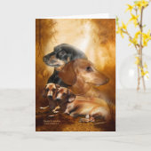Doxies Dappled in Sunshine ArtCard Kaart (Gele Bloem)