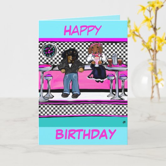 Doxies Rock and Roll Kaart (Gele Bloem)