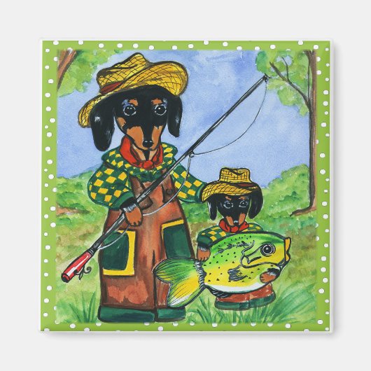 Doxies voor vaders dag magneet (Voorkant)