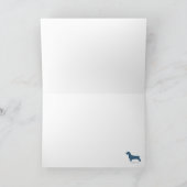 Doxies (Wirehaire) die de Sinterklaas van de Sinte Feestdagen Kaart (Binnen)