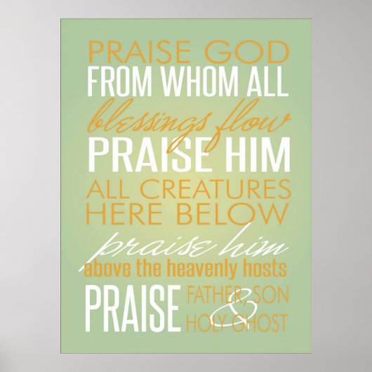 Doxologisch Poster (Voorkant)