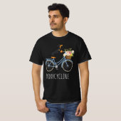 Doxycycline Apotheek Grappige , Dachshund op Fiets T-shirt (Voorkant volledig)