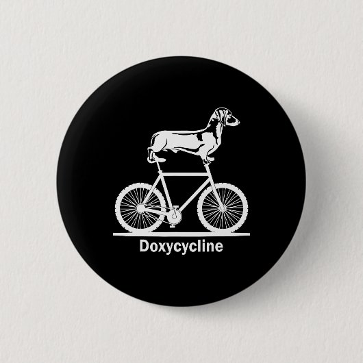 Doxycycline Pharmacy Pun Funny Veterinary Pharmaci Ronde Button 5,7 Cm (Voorkant)