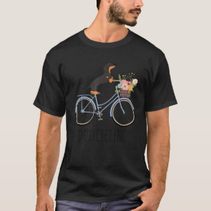 Doxycycline Pharmacy Pun Teckel op Fiets Vete T-shirt