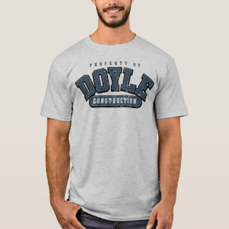 DOYLE CONSTRUCTION, Athletic t-shirt, GRAY BLUE WO T-shirt