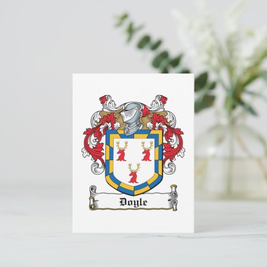 Doyle Family Crest Briefkaart (Staand voorkant)