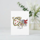 Doyle Family Crest Briefkaart (Staand voorkant)