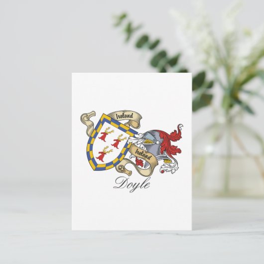 Doyle Family Crest Briefkaart (Staand voorkant)