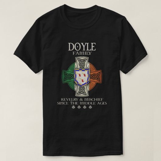 Doyle Family Ireland Doyle achternaam T-shirt (Design voorkant)