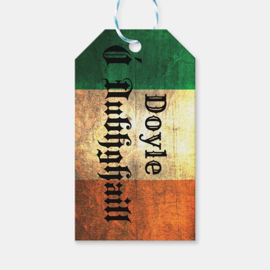 Doyle Ierse vlag Cadeaulabel (Voorkant)