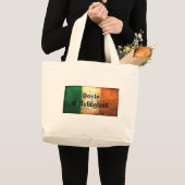 Doyle Ierse vlag Grote Tote Bag (Voorkant (product))