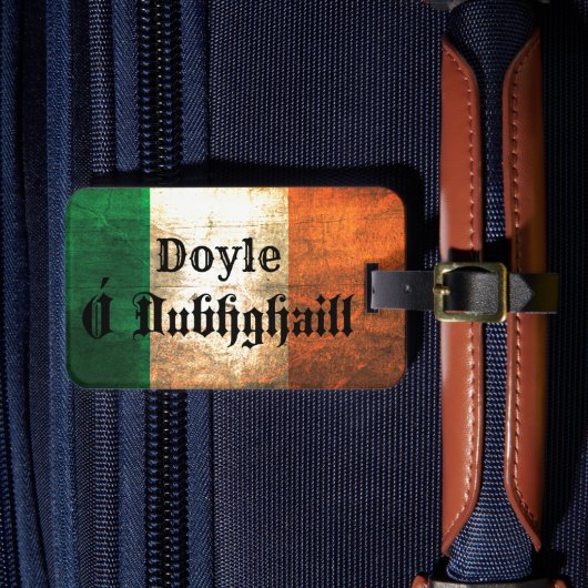 Doyle Irish Flag Bagagelabel (Voorkant Insitu 4)