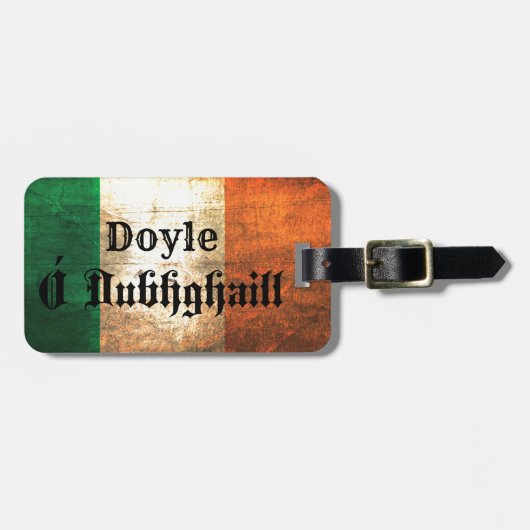 Doyle Irish Flag Bagagelabel (Voorkant horizontaal)