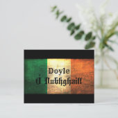 Doyle Irish Flag Briefkaart (Staand voorkant)