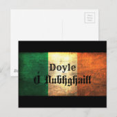 Doyle Irish Flag Briefkaart (Voorkant / Achterkant)