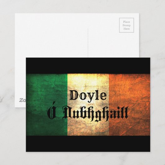 Doyle Irish Flag Briefkaart (Voorkant / Achterkant)