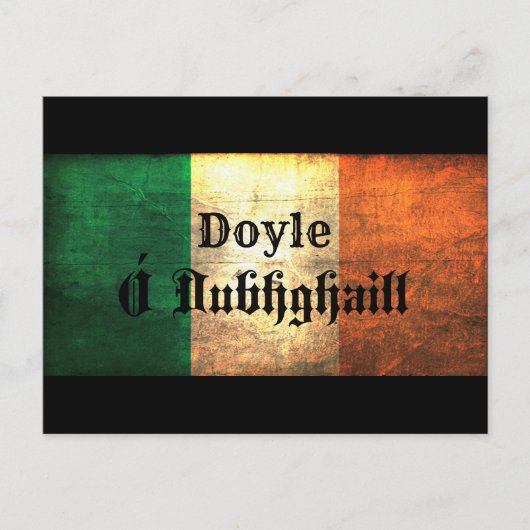 Doyle Irish Flag Briefkaart (Voorkant)